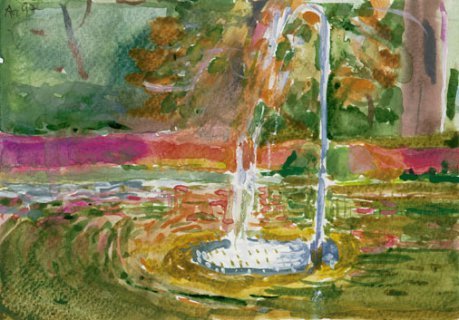 Fontanna w Łazienkach