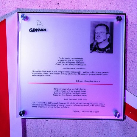 Tablica pamięci Jacka Kaczmarskiego